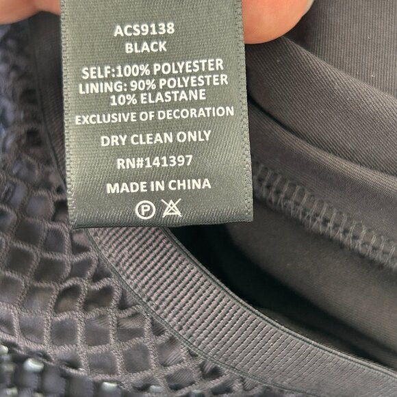 ASTR the Label Mimi Sparkly Mesh Midi Skirt Elegant Black Large NWT - Picture 6 of 6